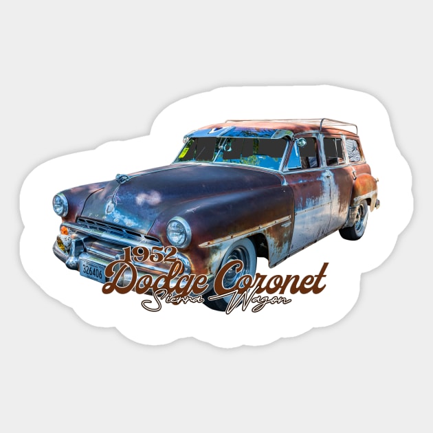 1952 Dodge Coronet Sierra Wagon Sticker by Gestalt Imagery